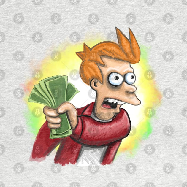 Fry - shut up and give me my money - no text - reversed meme by SmerkinGherkin